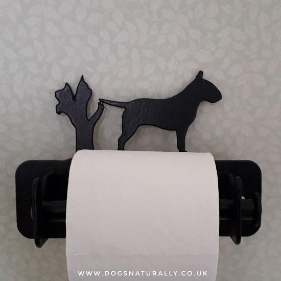 English Bull Terrier Toilet Roll Holder